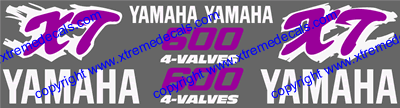 Yamaha XT600 1994 Style Decal Set
